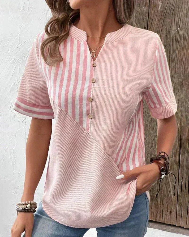 Lila | Soft Striped Blouse - Sarah and Emma Portland