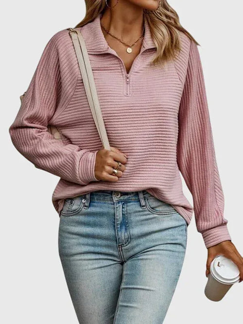 Abigail™ | Elegant Sweater with Zipper - Sarah and Emma Portland