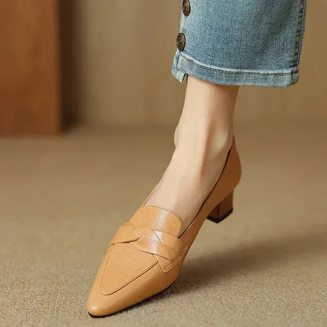 SOFIA GENUINE LEATHER LOAFERS - Sarah and Emma Portland
