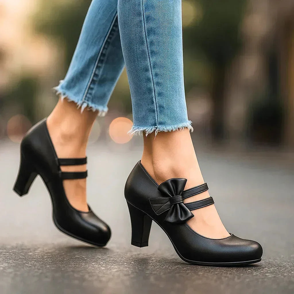 BELLA BOW HEELS - Sarah and Emma Portland