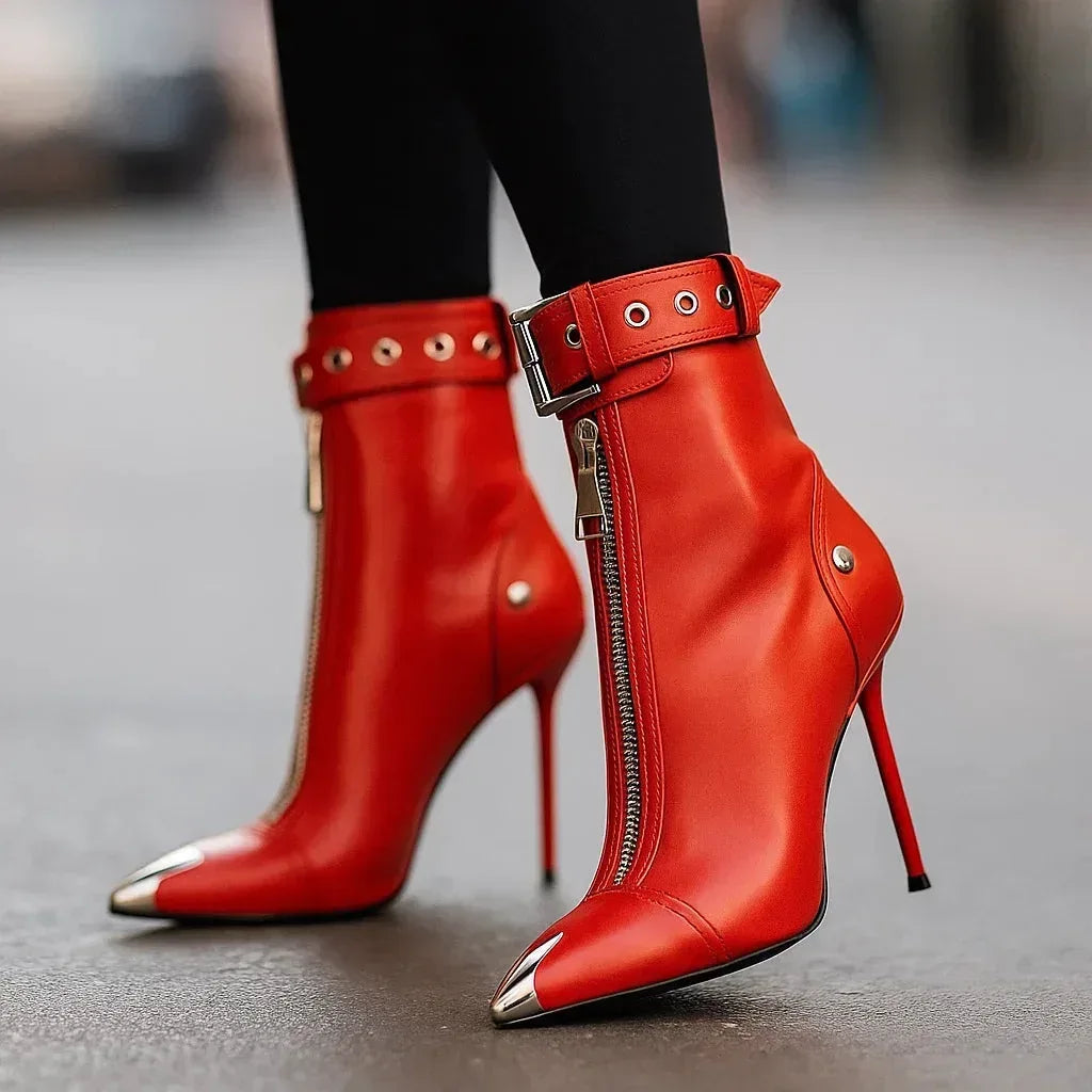 LYLA LEATHER ZIP-BOOTS - Sarah and Emma Portland