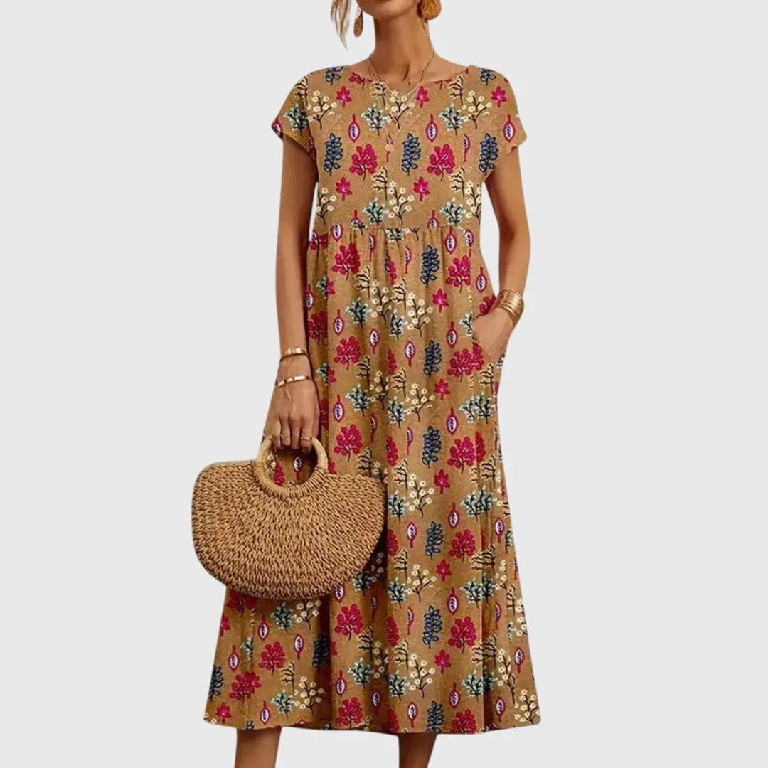 Bianca | Chic Floral Dress - Sarah and Emma Portland