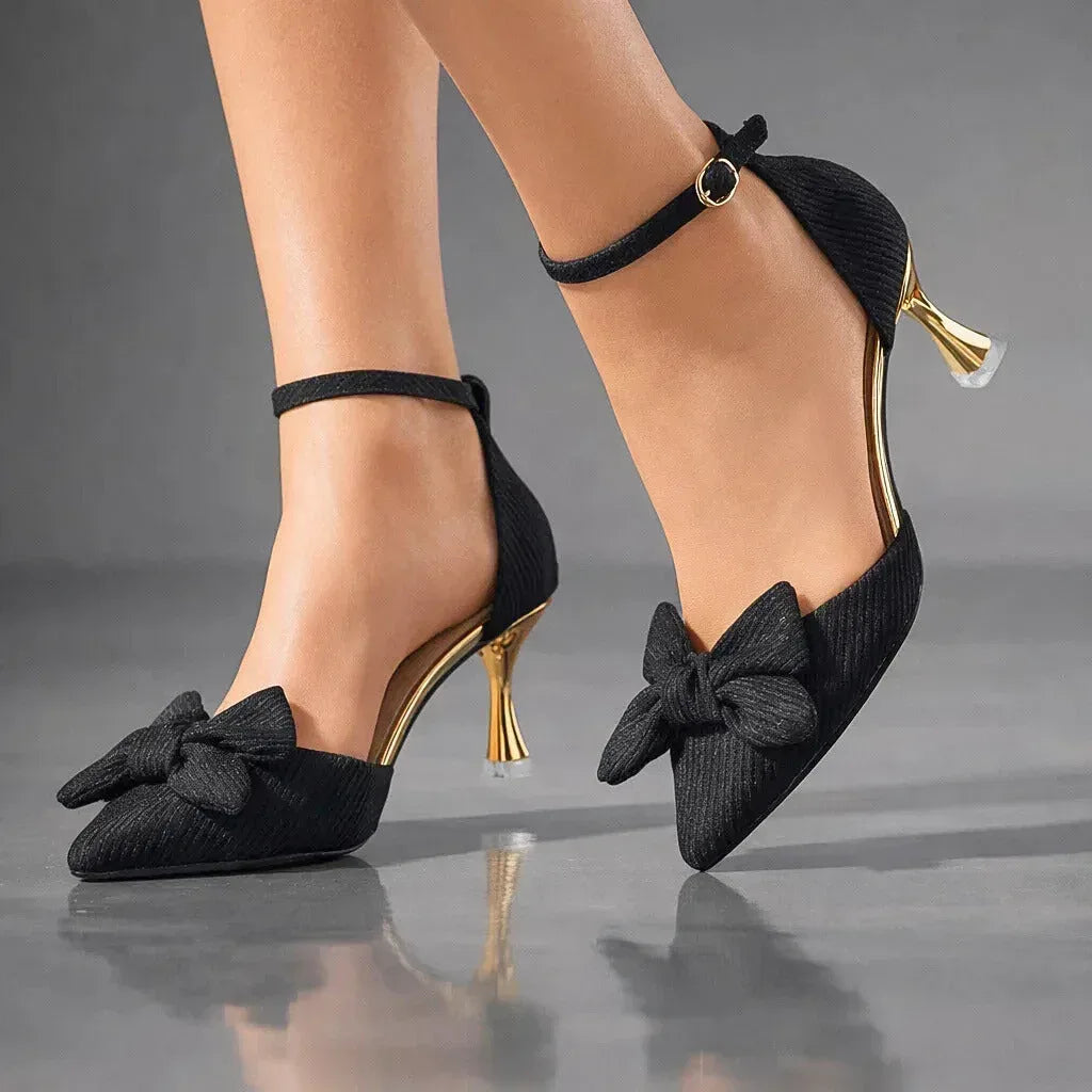 LIORA BOW HEELS - Sarah and Emma Portland