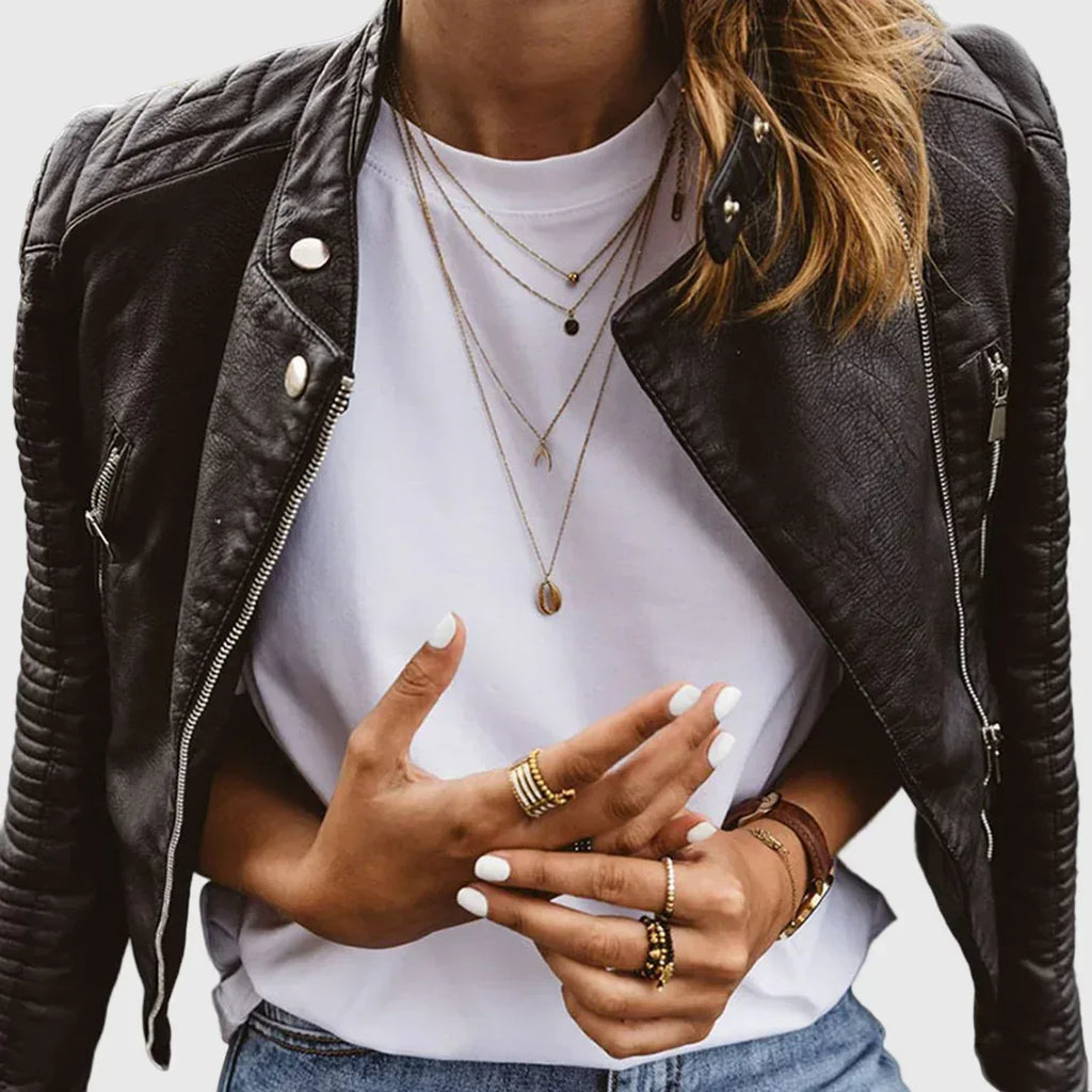 Janet | Genuine Leather Jacket - Sarah and Emma Portland