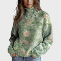Jessie | Cozy Floral Turtleneck Sweater - Sarah and Emma Portland