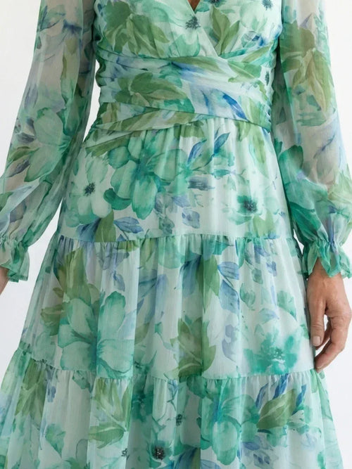 Althea | Long Sleeve Floral Maxi Dress - Sarah and Emma Portland