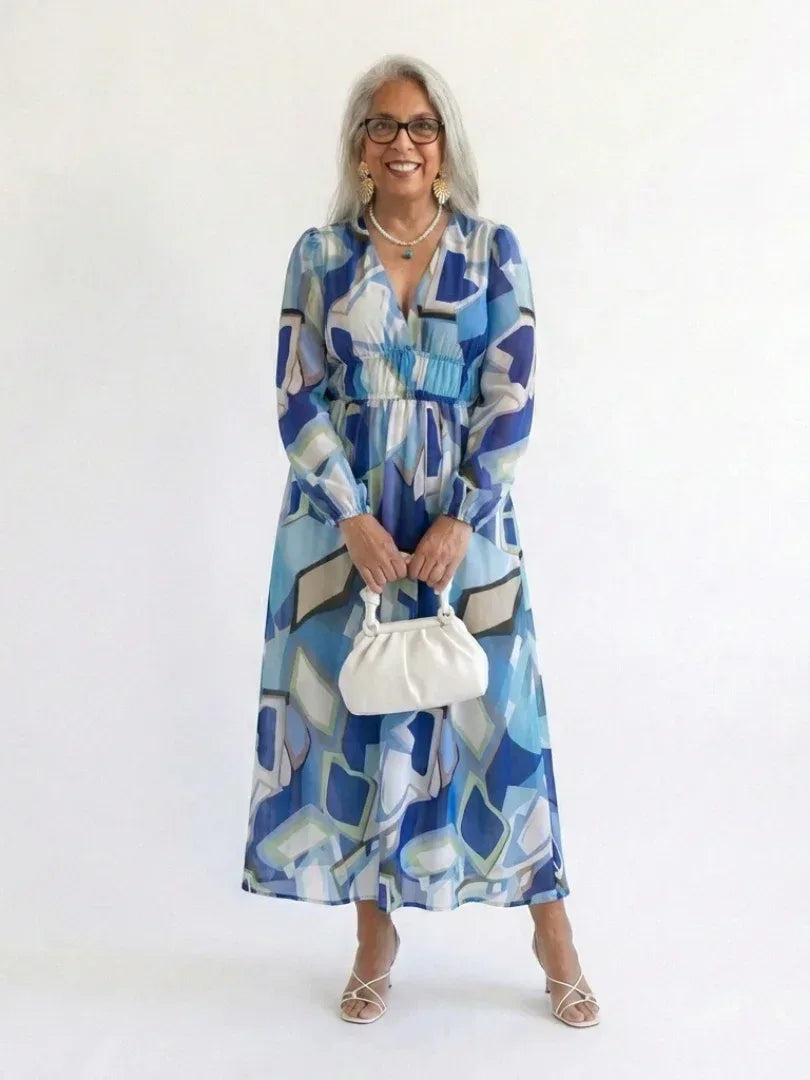Althea | Long Sleeve Floral Maxi Dress - Sarah and Emma Portland