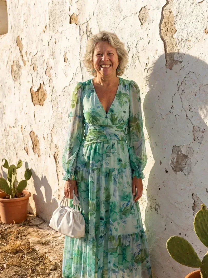 Althea | Long Sleeve Floral Maxi Dress - Sarah and Emma Portland