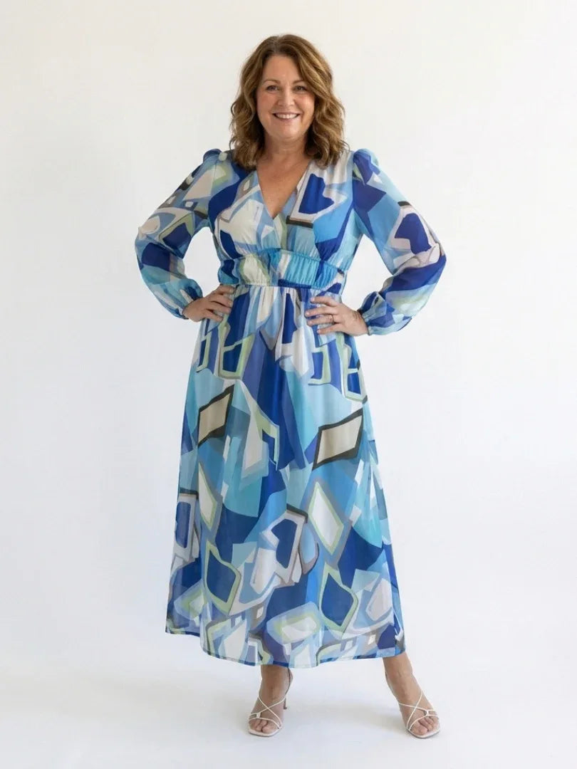 Althea | Long Sleeve Floral Maxi Dress