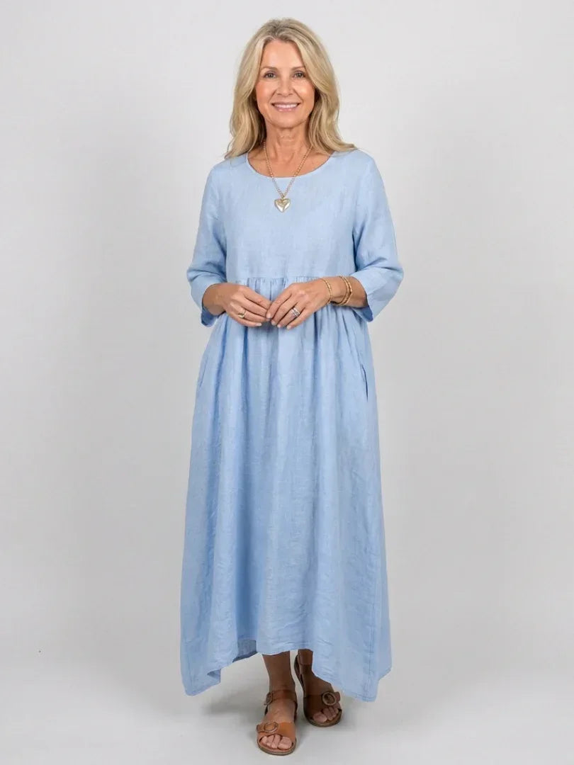 Beatrice | Three Quarter Sleeve Midi Dress - Sarah and Emma Portland