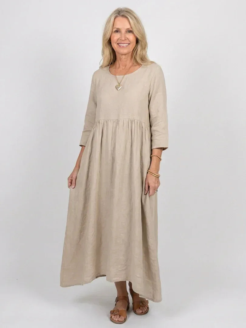 Beatrice | Three Quarter Sleeve Midi Dress - Sarah and Emma Portland