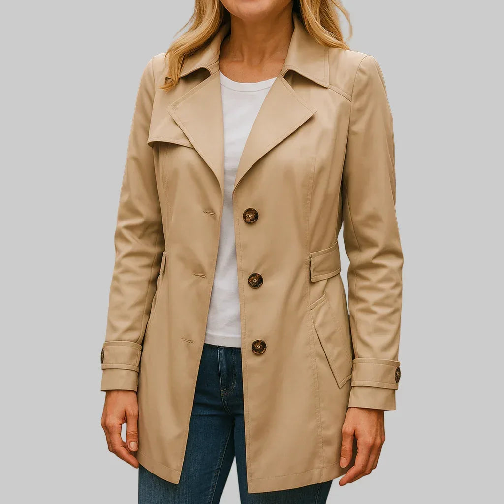 Jamie | Elegant Autumn Trench Coat - Sarah and Emma Portland
