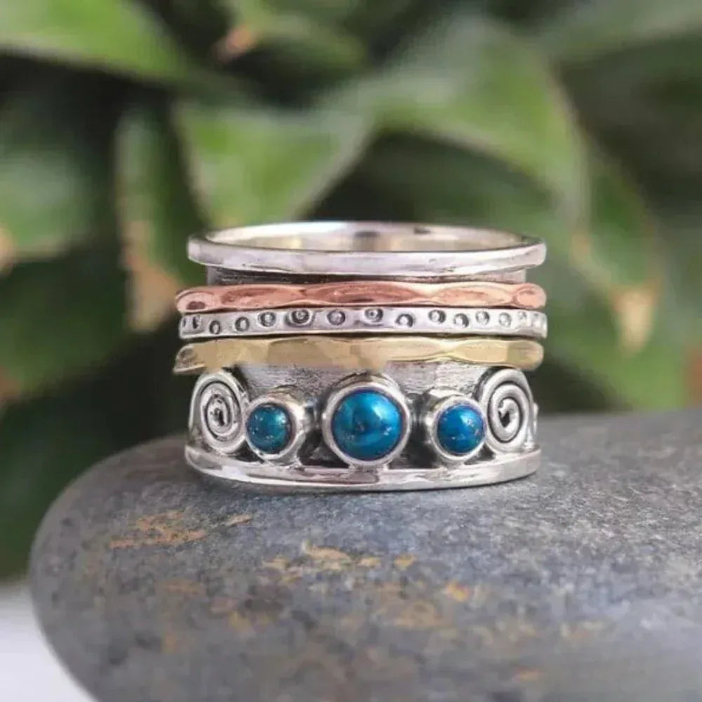 Bohemian Sapphire Meditation Ring - Sarah and Emma Portland