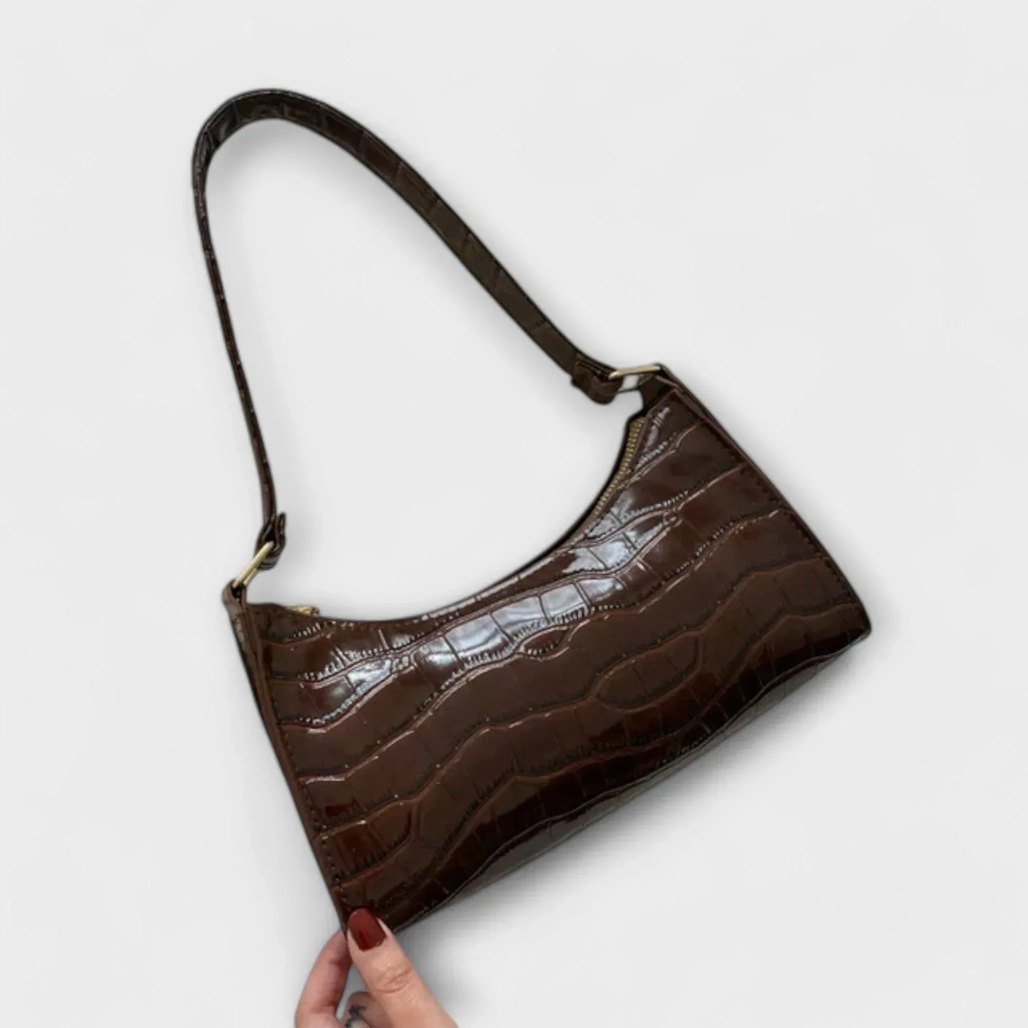 Ava - Shiny Leather Bag - Sarah and Emma Portland