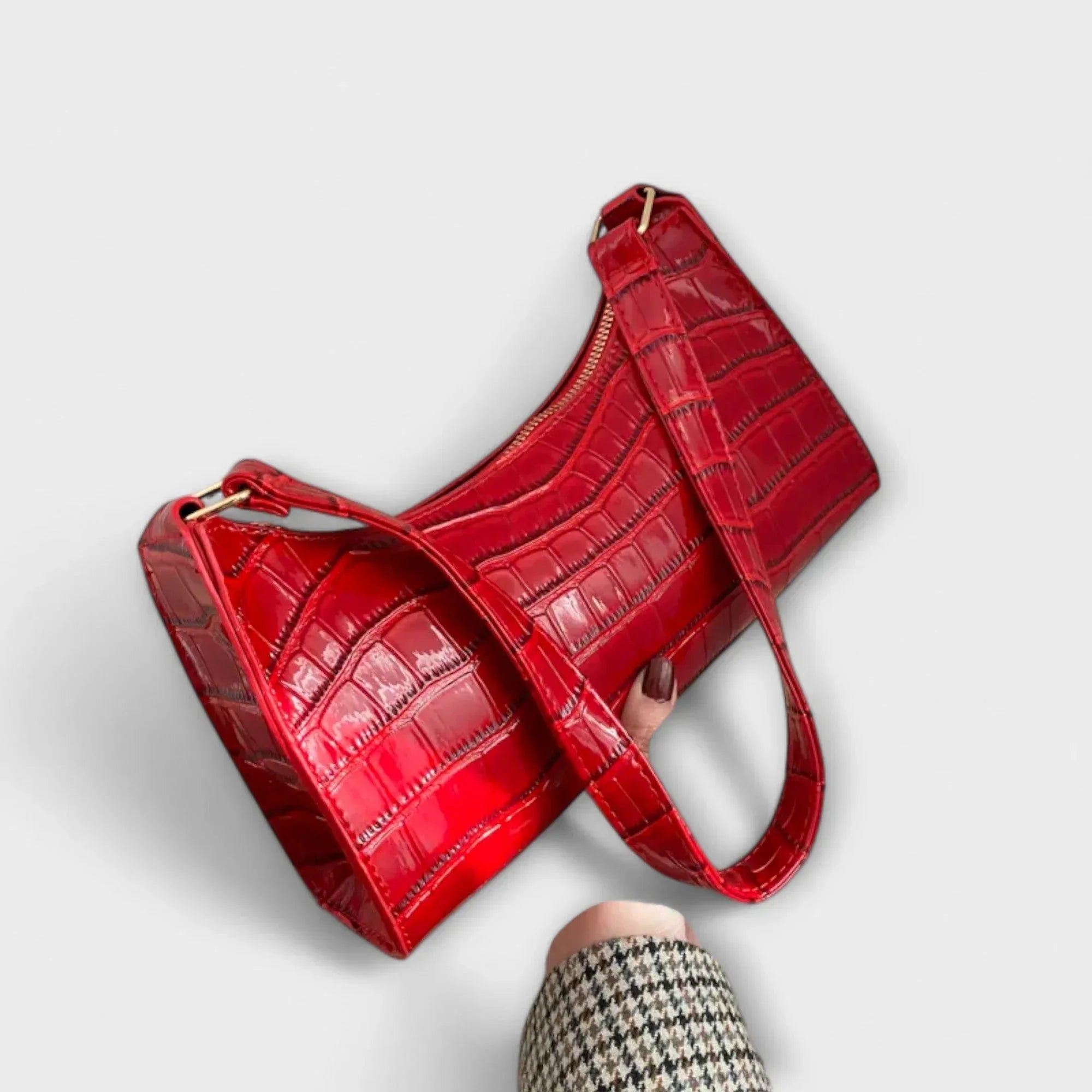 Ava - Shiny Leather Bag - Sarah and Emma Portland