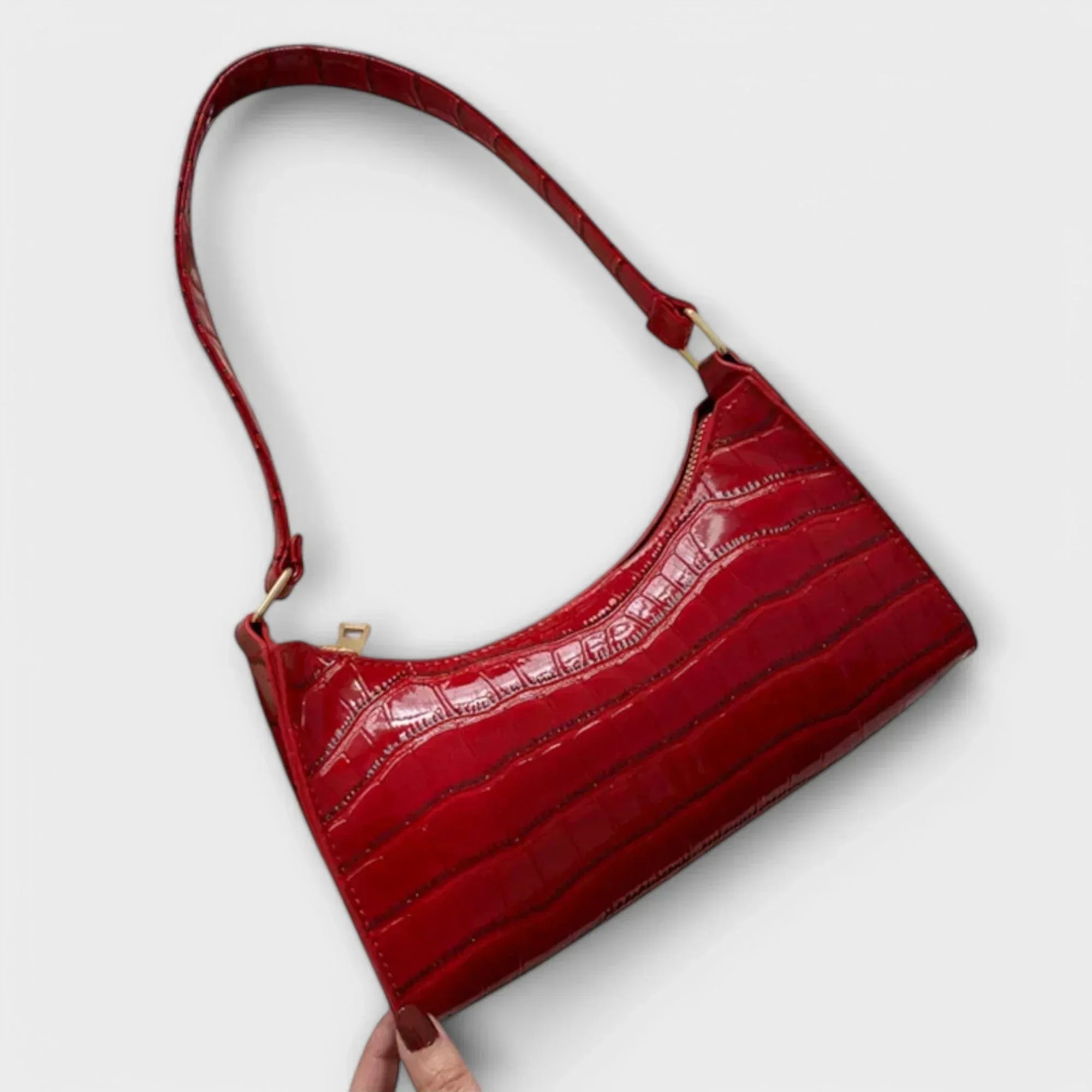 Ava - Shiny Leather Bag - Sarah and Emma Portland