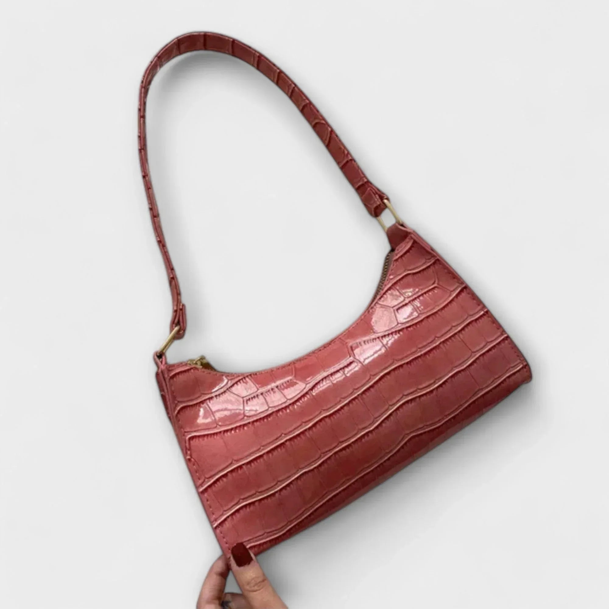 Ava - Shiny Leather Bag - Sarah and Emma Portland