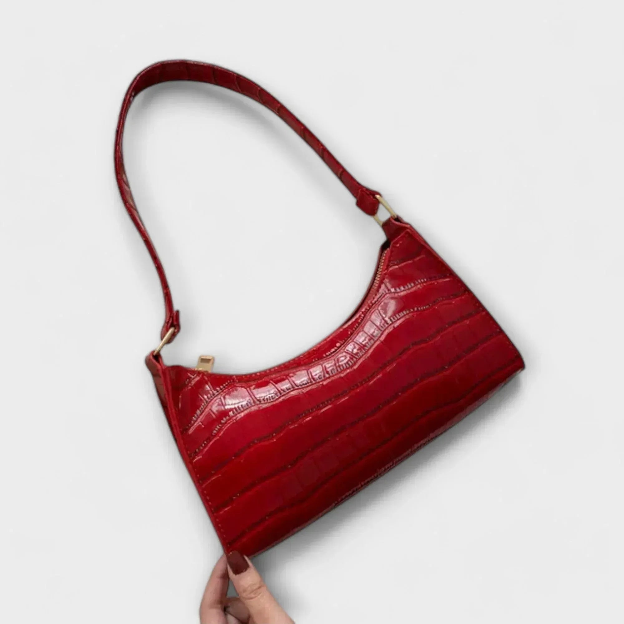 Ava - Shiny Leather Bag - Sarah and Emma Portland