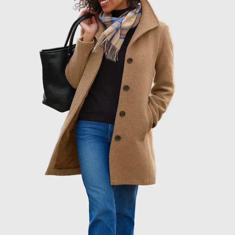 Aurora | Single-Breasted Coat - Sarah and Emma Portland
