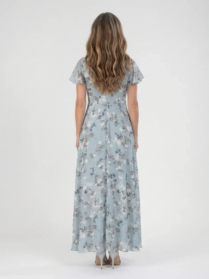 Ismeria | Floral Chiffon Maxi Dress - Sarah and Emma Portland