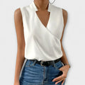 Loretta | Sophisticated V-neck Top - Sarah and Emma Portland
