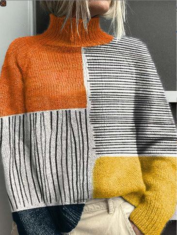 Jessie | Cozy Floral Turtleneck Sweater - Sarah and Emma Portland