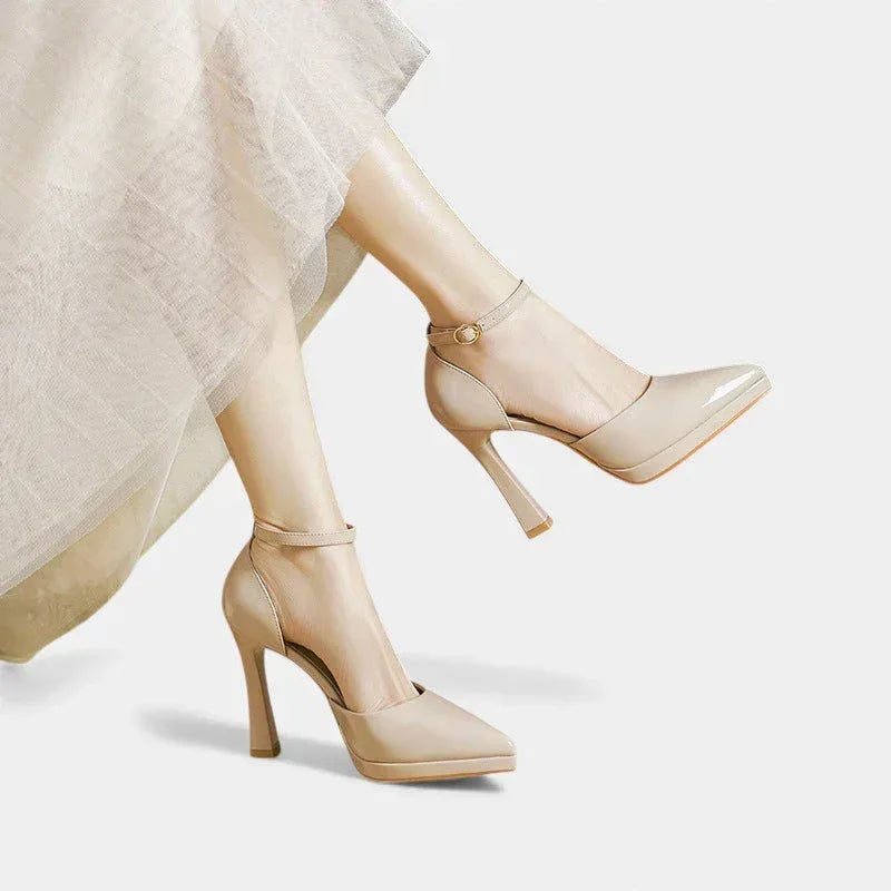 Evette Leather Heels - Sarah and Emma Portland