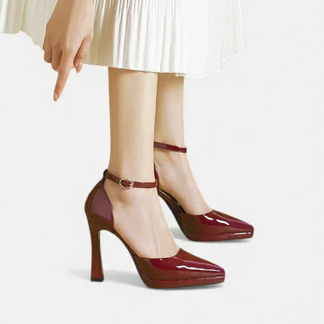 Evette Leather Heels - Sarah and Emma Portland