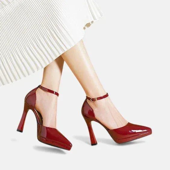 Evette Leather Heels - Sarah and Emma Portland