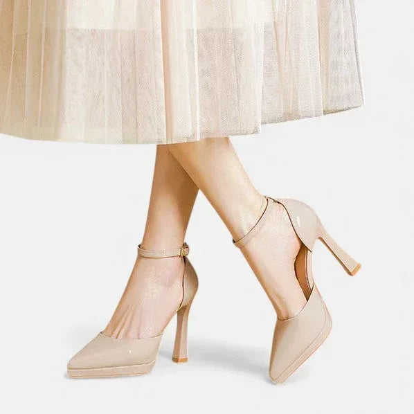 Evette Leather Heels - Sarah and Emma Portland