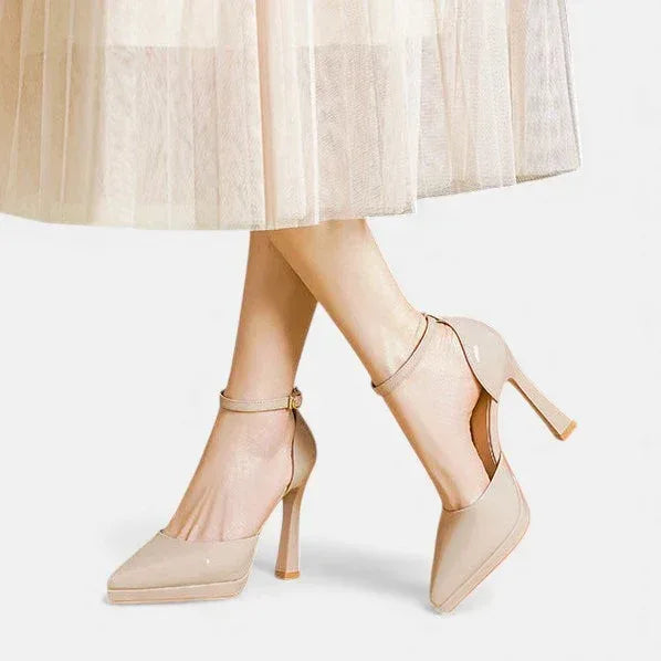 Evette Leather Heels - Sarah and Emma Portland