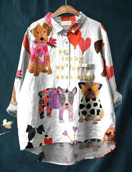 Clarano | Brooks Playful Print Blouse - Sarah and Emma Portland