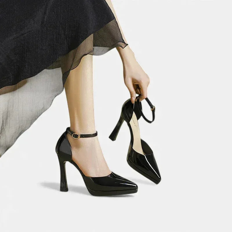 Evette Leather Heels - Sarah and Emma Portland