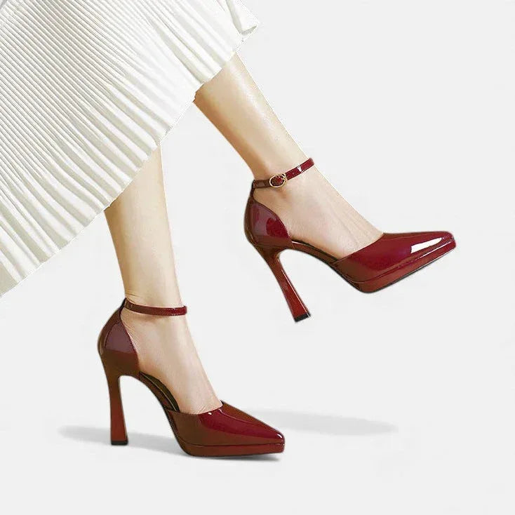 Evette Leather Heels - Sarah and Emma Portland