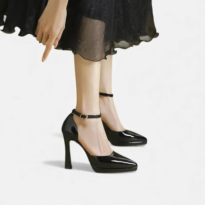 Evette Leather Heels - Sarah and Emma Portland