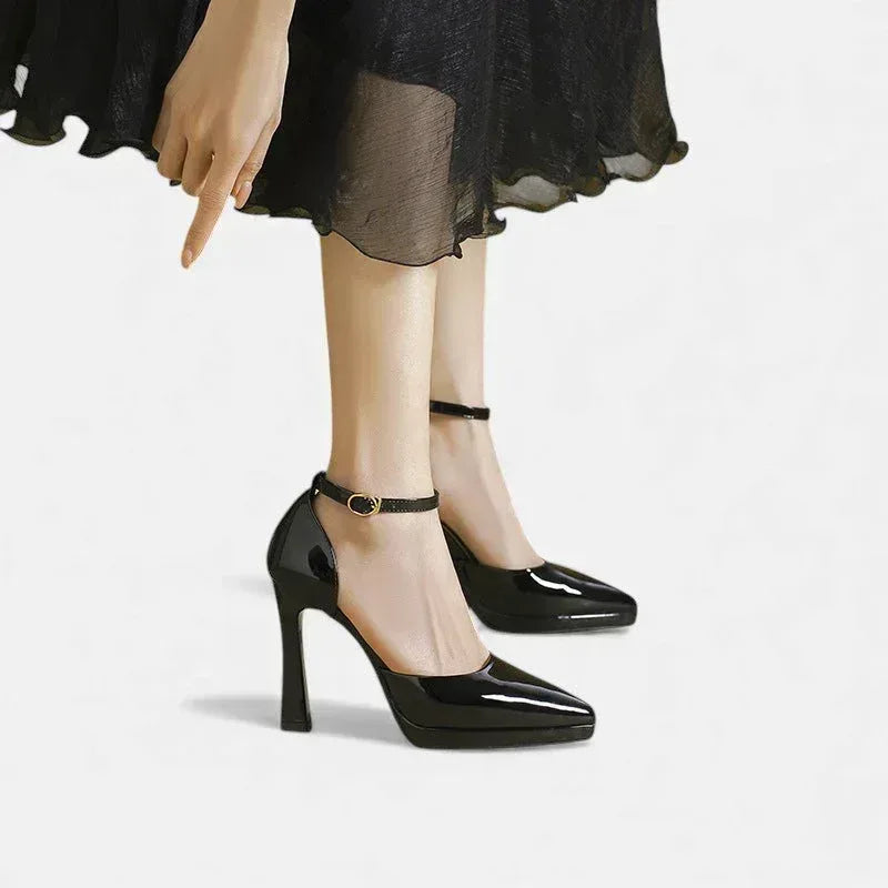 Evette Leather Heels - Sarah and Emma Portland