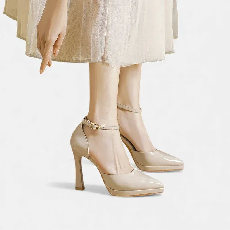Evette Leather Heels - Sarah and Emma Portland