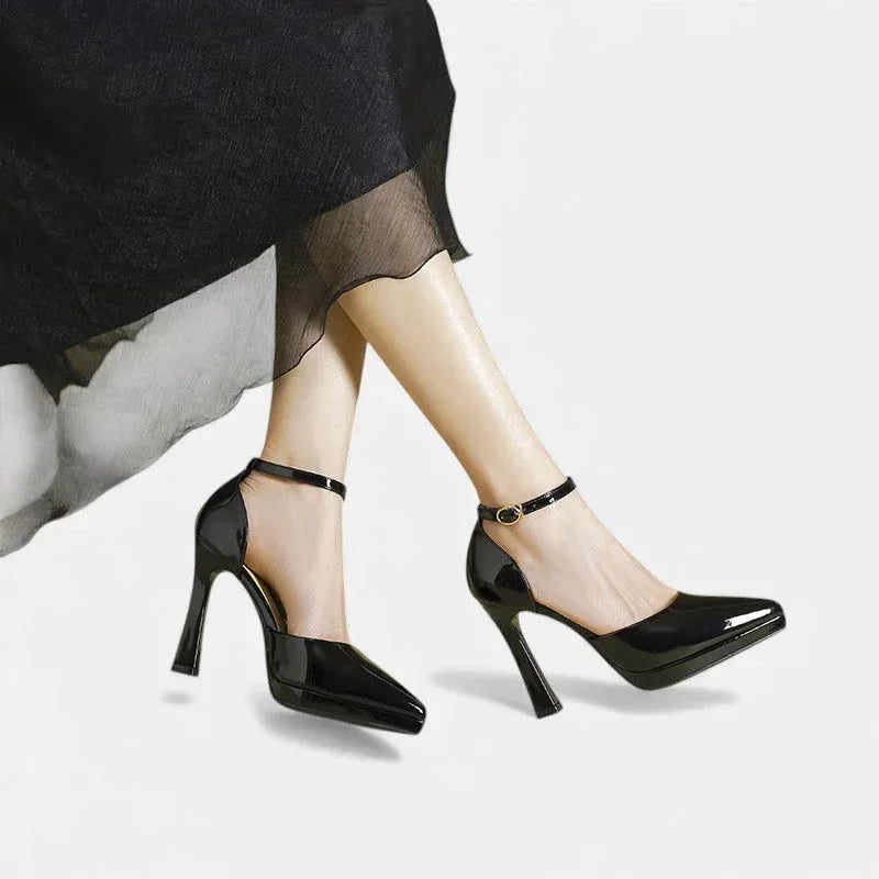 Evette Leather Heels - Sarah and Emma Portland
