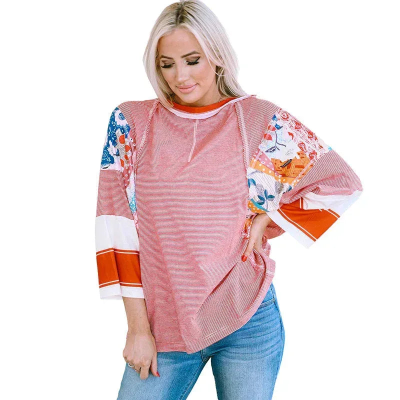 BAILEY™ – Lightweight Patchwork Batwing Top - Sarah and Emma Portland