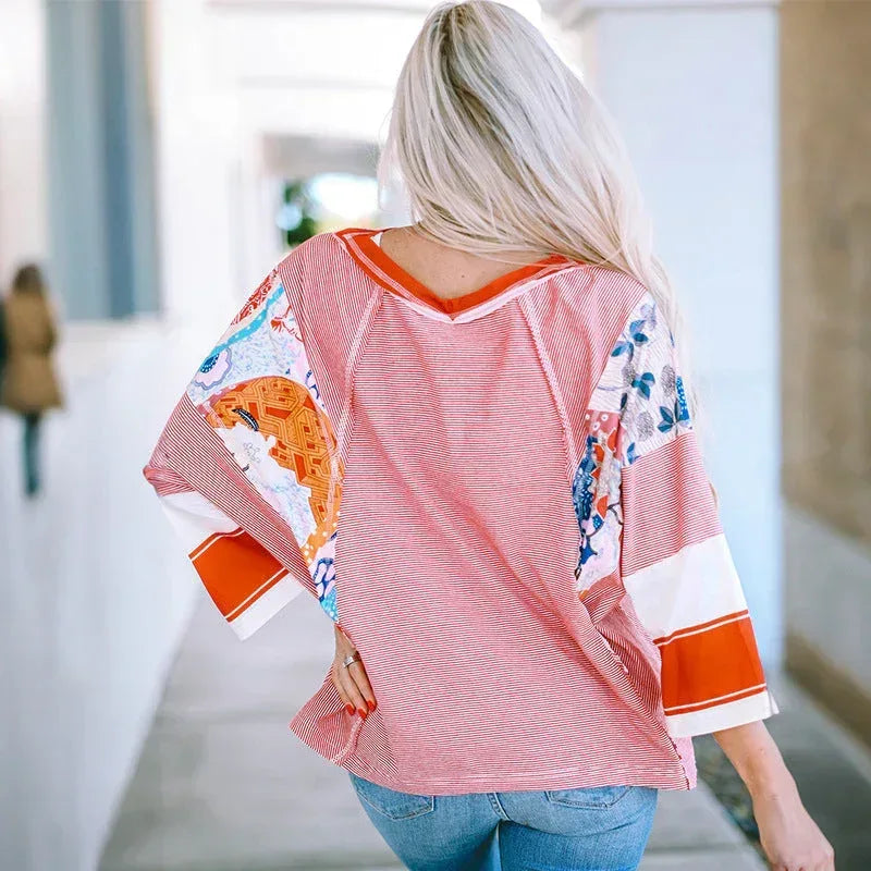 BAILEY™ – Lightweight Patchwork Batwing Top - Sarah and Emma Portland