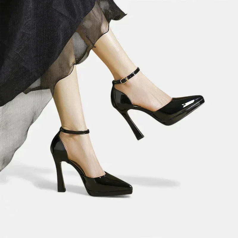 Evette Leather Heels - Sarah and Emma Portland