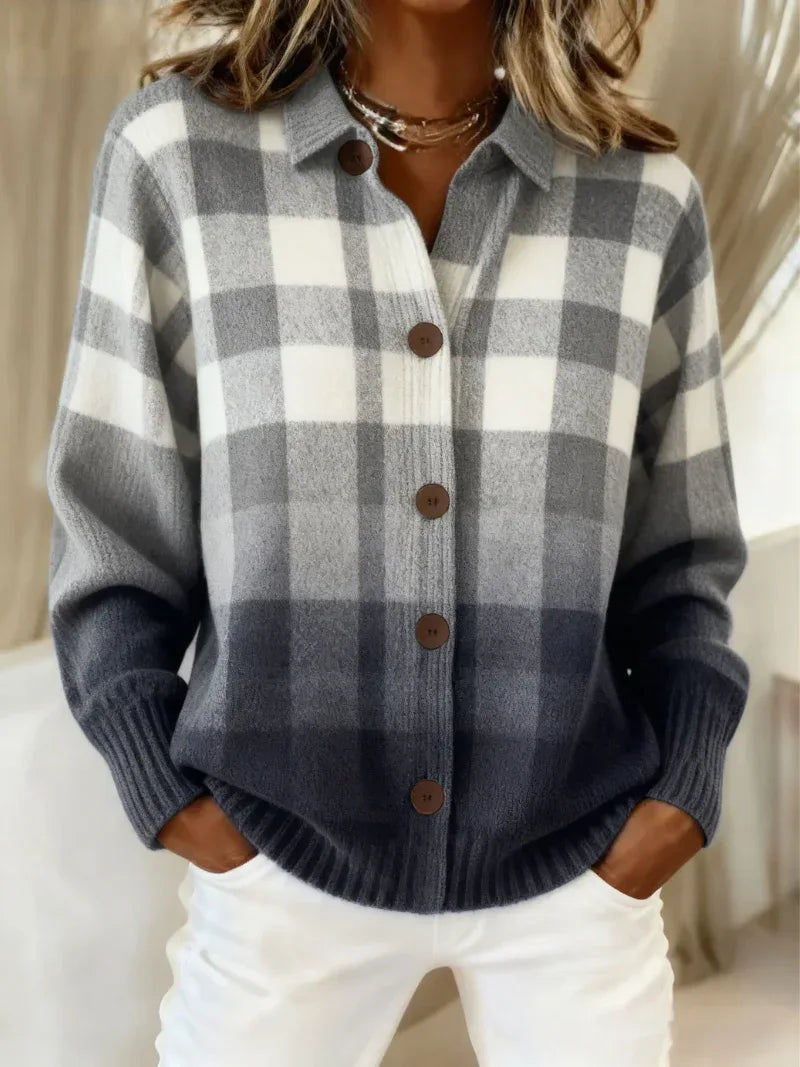 Carla| Women's Casual Patchwork Cardigan - Sarah and Emma Portland