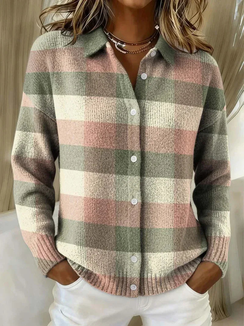 Carla| Women's Casual Patchwork Cardigan - Sarah and Emma Portland