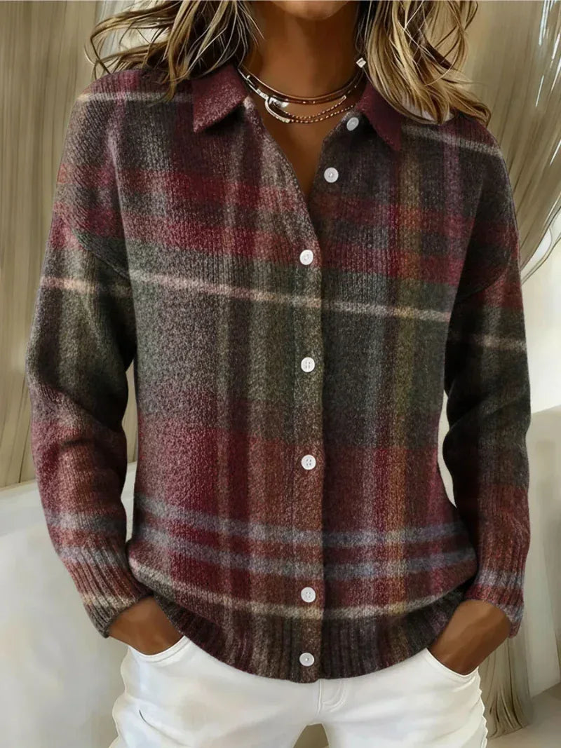 Emily™ – Checked Hoodie Blouse - Sarah and Emma Portland