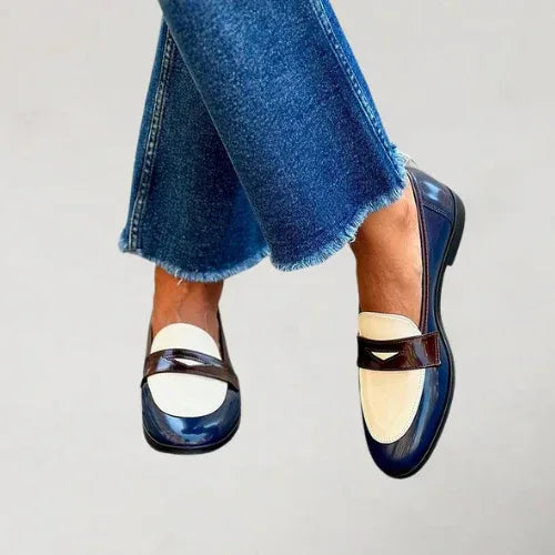 Ashlynn™ | Navy Blue Loafer - Sarah and Emma Portland