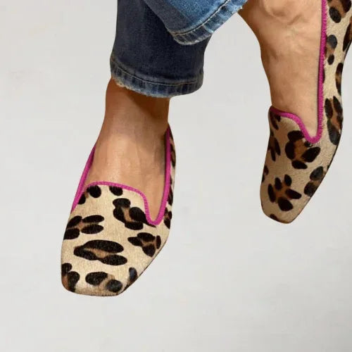 Estelle™ | Leopard Print Loafers - Sarah and Emma Portland