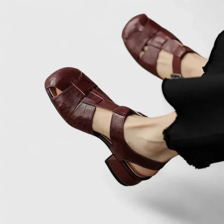 Diana | Elegant Leather Sandals - Sarah and Emma Portland