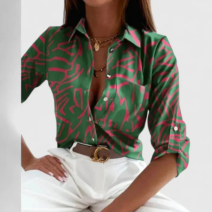 Lisette | Elegant Long Sleeve Blouse - Sarah and Emma Portland