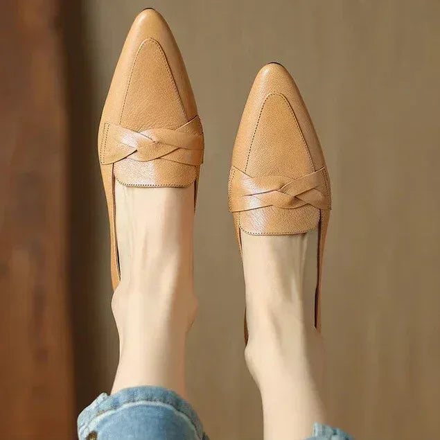 SOFIA GENUINE LEATHER LOAFERS - Sarah and Emma Portland