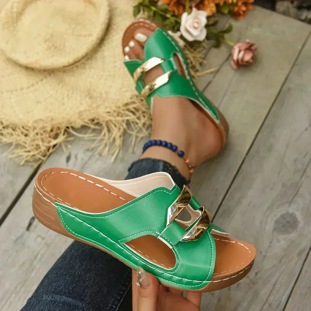 Lina | Orthopedic Wedge Heel sandals™ - Sarah and Emma Portland